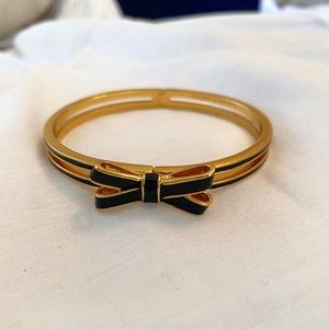 Black and Gold Bow Tie Bangle
